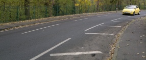 Change lane markings