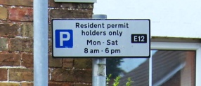 Resident parking bay