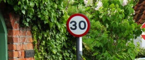 Speed limit repeater sign